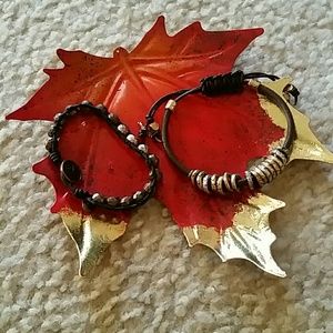 🎉SALE🎉 BUNDLE! Fossil/Lucky Leather Bracelets